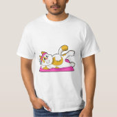 Cat at Yoga Stretching exercise T-shirt (Voorkant)