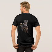 Cat Attack - Fierce en grappig Feline T-shirt (Achterkant volledig)