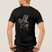 Cat Attack - Fierce en grappig Feline T-shirt (Achterkant)