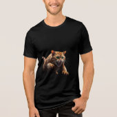 Cat Attack - Fierce en grappig Feline T-shirt (Voorkant)