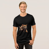 Cat Attack - Fierce en grappig Feline T-shirt (Voorkant volledig)