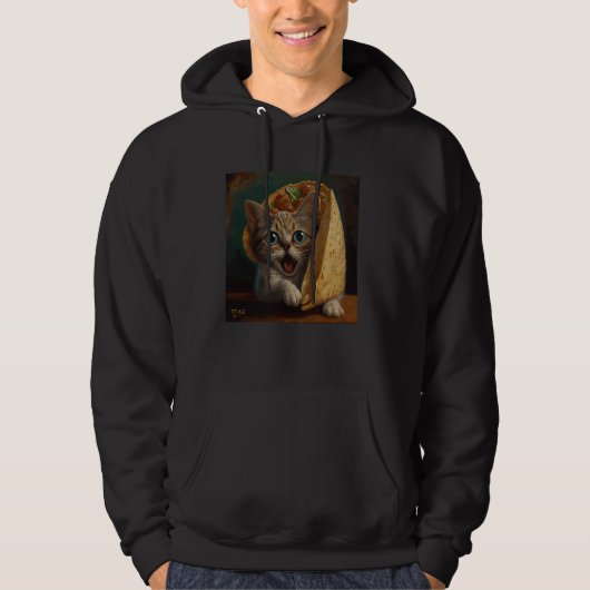 Cat Attack Taco Hoodie (Voorkant)