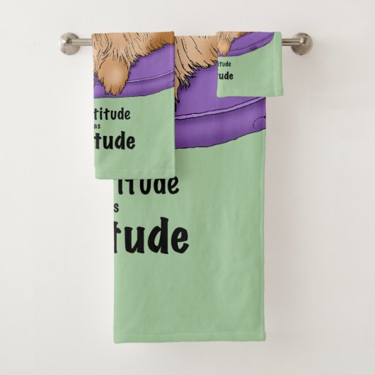 Cat Attitude Grappig Bad Handdoek (Insitu)