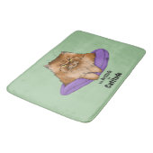 Cat Attitude Grappig Badmat (Gekanteld)
