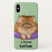Cat Attitude Grappig Case-Mate iPhone Case (Achterkant)