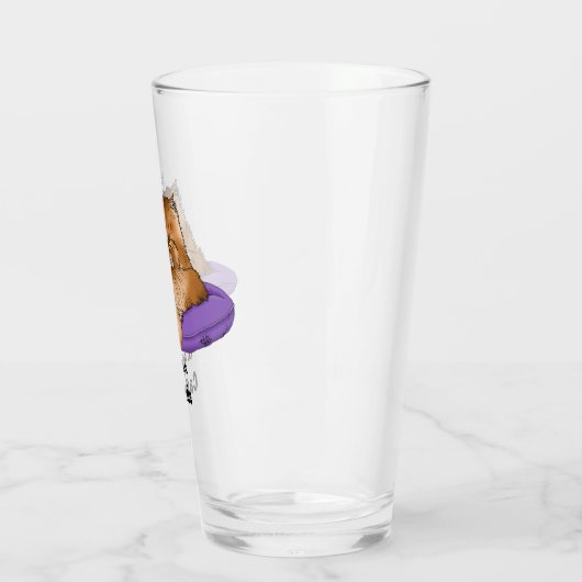 Cat Attitude Grappig Glas (Links)
