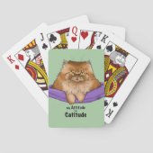 Cat Attitude Grappig Pokerkaarten (Achterkant)