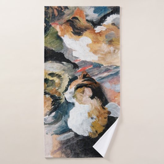 Cat, August Macke Badhanddoek (Badhanddoek)