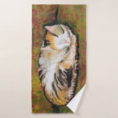 Cat, August Macke Bath Towel Badhanddoek (Badhanddoek)