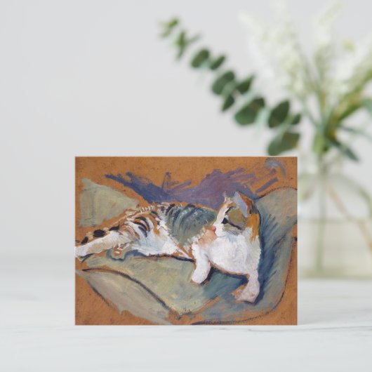 Cat, August Macke Briefkaart (Staand voorkant)