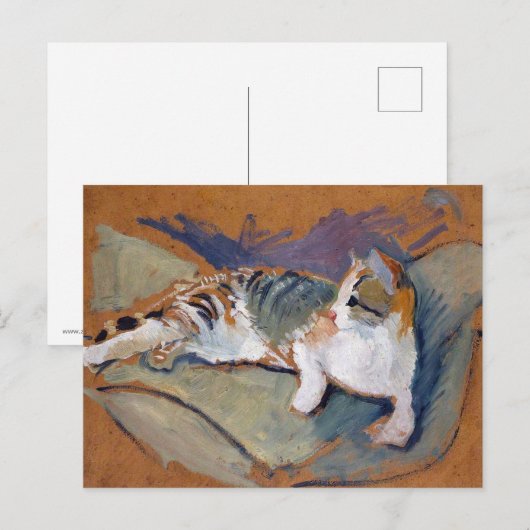 Cat, August Macke Briefkaart (Voorkant / Achterkant)
