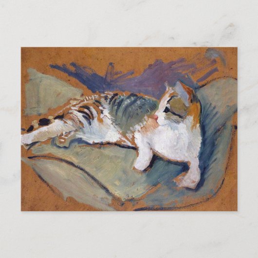 Cat, August Macke Briefkaart (Voorkant)