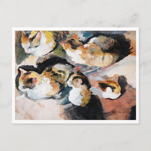 Cat, August Macke Briefkaart (Voorkant)