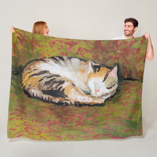 Cat, August Macke Fleece Blanket Deken (In situ)