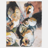 Cat, August Macke Fleece Deken (Voorkant)