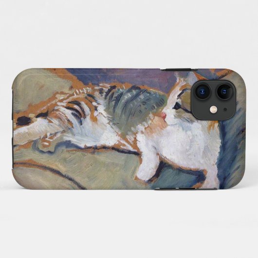Cat, August Macke Hoesje-Mate iPhone Case (Achterkant (horizontaal))