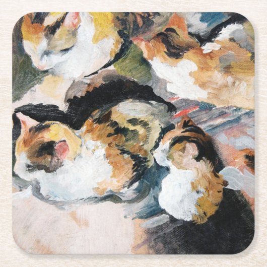 Cat, August Macke Kartonnen Onderzetters (Voorkant)