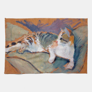 Cat, August Macke Kitchen Towel Theedoek