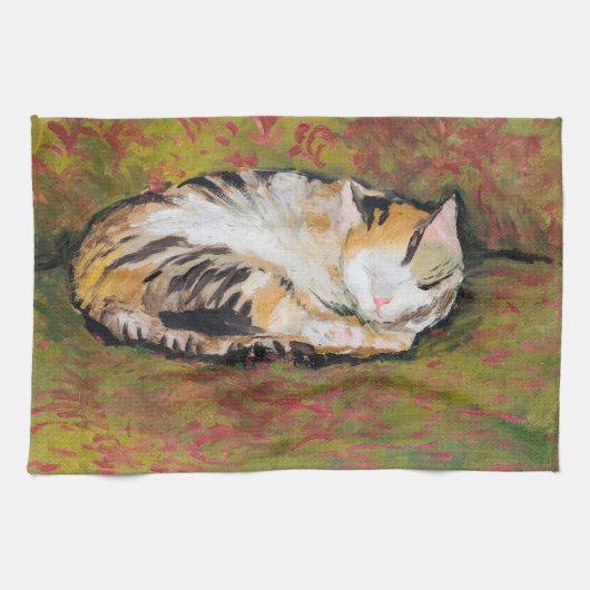 Cat, August Macke Kitchen Towel Theedoek (Horizontaal)