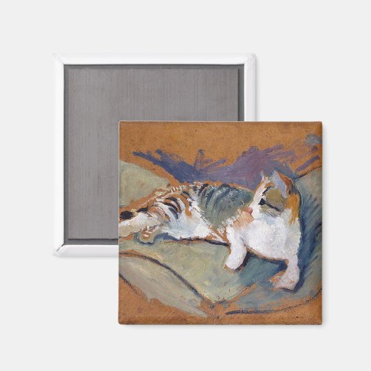Cat, August Macke Magnet (Voorkant / Achterkant)