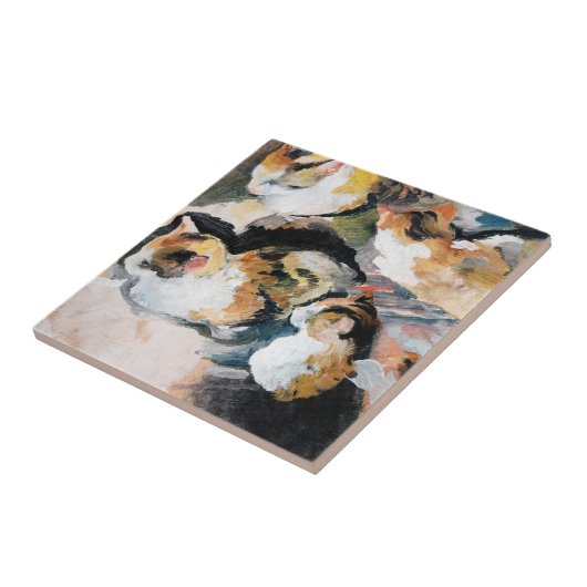 Cat, August Macke Tegeltje (Zijkant)