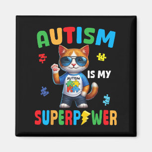 Cat Autisme Is Mijn Superpower Accepteer Ondersteu Magneet