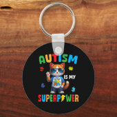 Cat Autisme Is Mijn Superpower Accepteer Ondersteu Sleutelhanger (Voorkant)