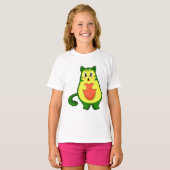 Cat Avocado T-shirt (Voorkant volledig)