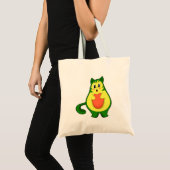 Cat Avocado Tote Bag (Voorkant (product))