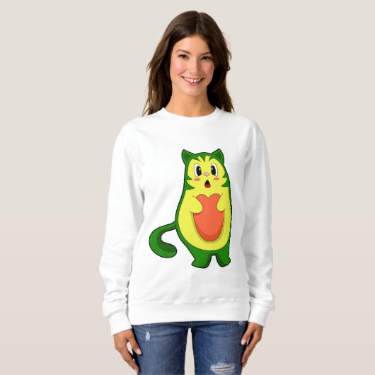 Cat Avocado Trui (Voorkant volledig)