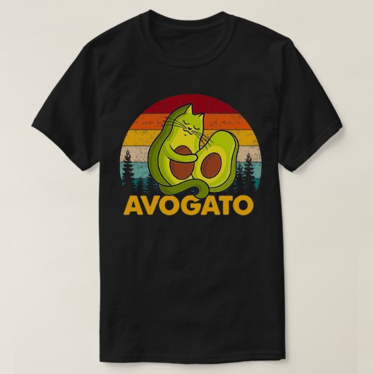 Cat Avogato Avocado T-shirt (Design voorkant)