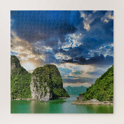 Cat Ba Vietnam Schilderachtig zeegezicht Legpuzzel (Verticaal)