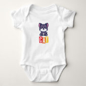 Cat Baby Jersey Bodysuit (Voorkant)