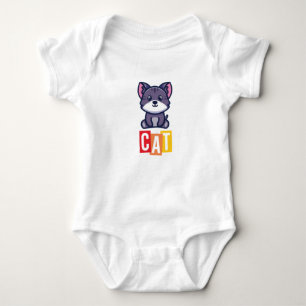 Cat Baby Jersey Bodysuit