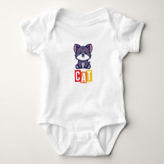 Cat Baby Jersey Bodysuit