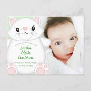 Cat Baby shower Kat Briefkaart