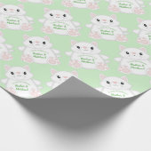 Cat Baby shower Kat Cadeaupapier (Hoek)
