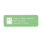 Cat Baby shower Kat Etiket (Voorkant)