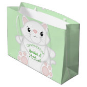 Cat Baby shower Kat Groot Cadeauzakje (Achterkant Gekanteld)