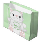 Cat Baby shower Kat Groot Cadeauzakje (Voorkant Gekanteld)