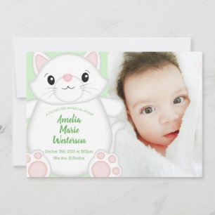 Cat Baby shower Kat Kaart