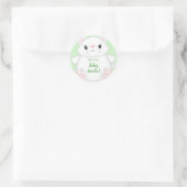 Cat Baby shower Kat Ronde Sticker (Tas)