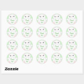 Cat Baby shower Kat Ronde Sticker (Vel)