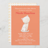 Cat Baby shower Uitnodiging Mama Baby Cat Uitnodig (Voorkant / Achterkant)