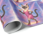 Cat Bachelorette Party in het roze thema Cadeaupapier (Rol Hoek)