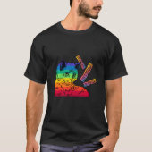 Cat Bacon Rainbow Cat Bacon T-shirt (Voorkant)