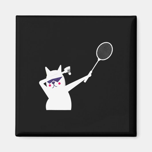 Cat Badminton Shuttle Voor Mannen Vrouwen Kinder Magneet (Voorkant)