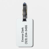 Cat Bag Label Cute Pastel Bagagelabel (Achterkant verticaal)