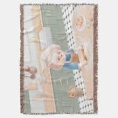 Cat Baker Baby - Gezellige ochtendkneden Deken (Voorkant Verticaal)