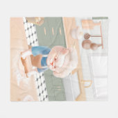 Cat Baker Baby - Gezellige ochtendkneden Fleece Deken (Voorkant (Horizontaal))